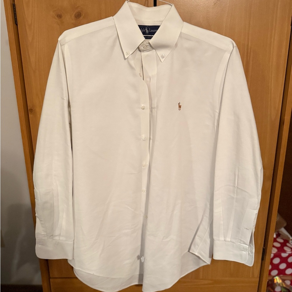 Ralph Lauren White Dress Shirt Classic Cotton